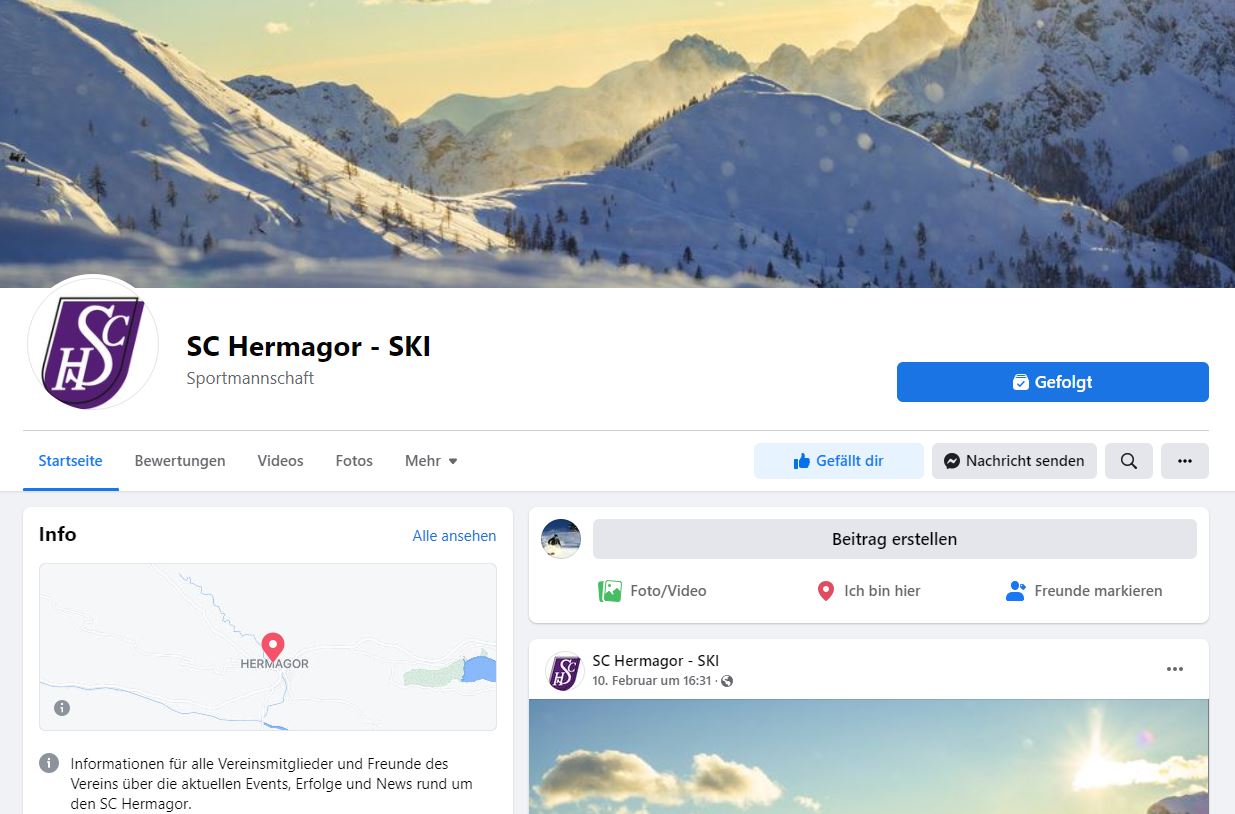 Neuer Social Media Auftritt Sektion Ski